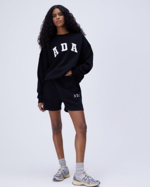 Black Adanola ADA Sweat Shorts | ZGEODW275