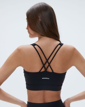 Black Adanola Ultimate Cross Back Bra | BHUTVS371