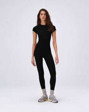 Black Adanola Ultimate Full Length Unitard | NHGWKA017
