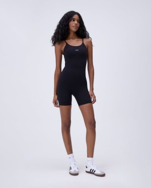 Black Adanola Ultimate Strappy Romper | ZNIYEV914