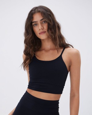 Black Adanola Ultimate Tank Bra | COGWFI608