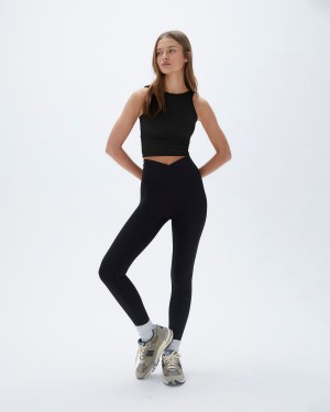 Black Adanola Ultimate Wrap Over Leggings | DFTVWQ724