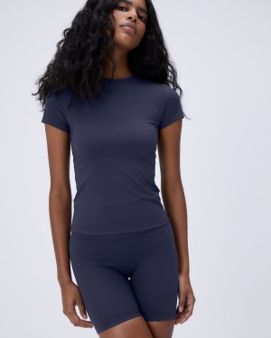 Blue Adanola Ultimate Short Sleeve Top | UPMSOE390