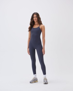 Blue Adanola Ultimate Strappy Full Length Unitard | FTRCGV236