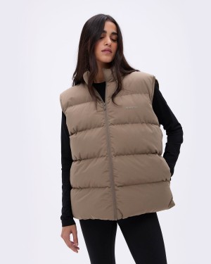 Brown Adanola Padded Gilet | NVPLFR986