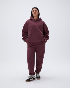 Burgundy Adanola Performance Sweatpants | ZMJBAN156