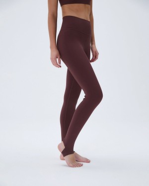 Burgundy Adanola Ultimate Stirrup Leggings | VQCUFH146