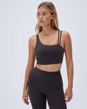 Coffee Adanola Ultimate Asymmetric Double Strap Bra | LOGJPE356