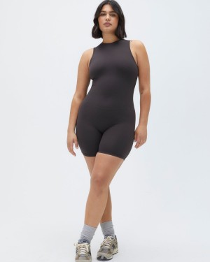 Coffee Adanola Ultimate Sleeveless Romper | ZGFYTJ781