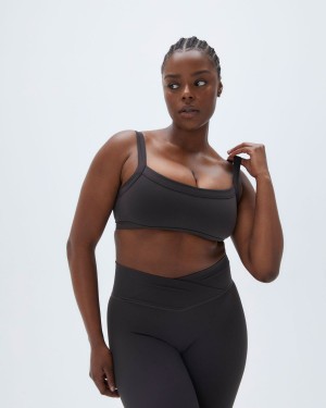 Coffee Adanola Ultimate Wide Binding Bra | ZFAMOV129
