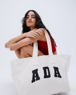 Cream Adanola ADA Tote Bag | AVFULW437