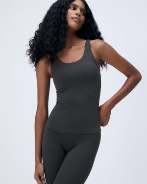 Deep Grey Adanola Ultimate Longline Tank Top | WPLMYG639