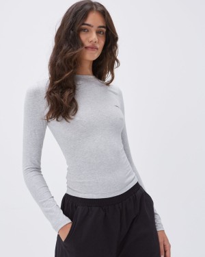 Grey Adanola Long Sleeve Top | HVOTSL914