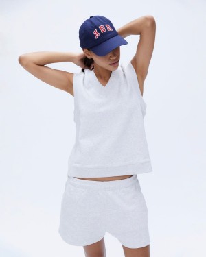 Light Grey Adanola Sweatshirt Vest | CIOJEY106