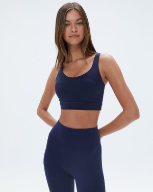Navy Blue Adanola Ultimate Cross Back Bra | RLKAQO265