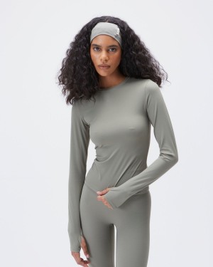 Olive Green Adanola Ultimate Long Sleeve Top | LDENYM470