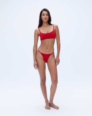Red Adanola High Leg Bikini Bottoms | JORCEI683