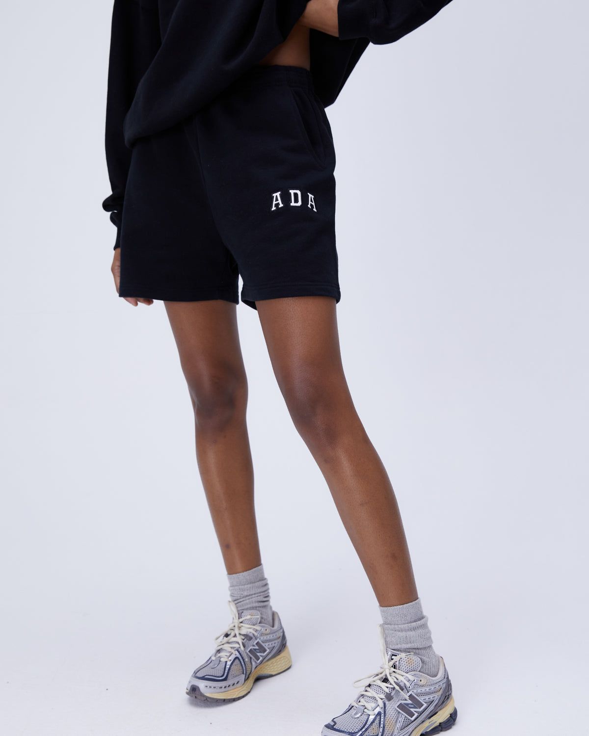 Black Adanola ADA Sweat Shorts | ZGEODW275