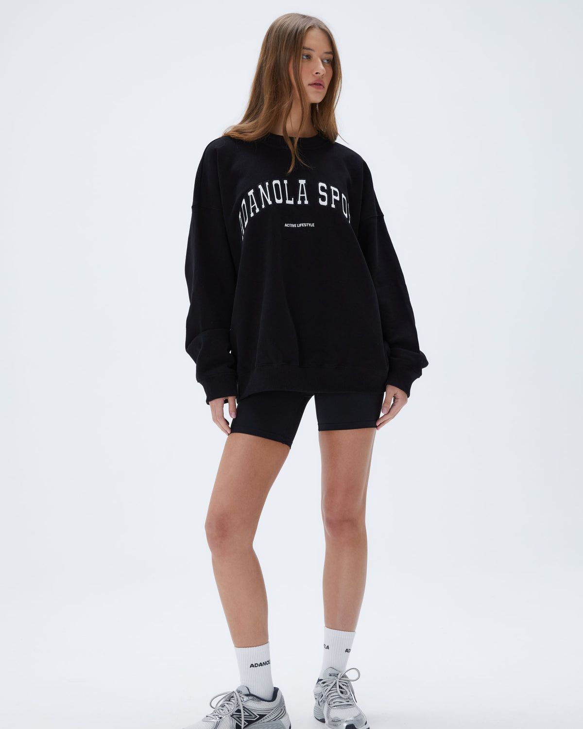 Black Adanola AS Oversized Sweatshirt | WVUDXQ628