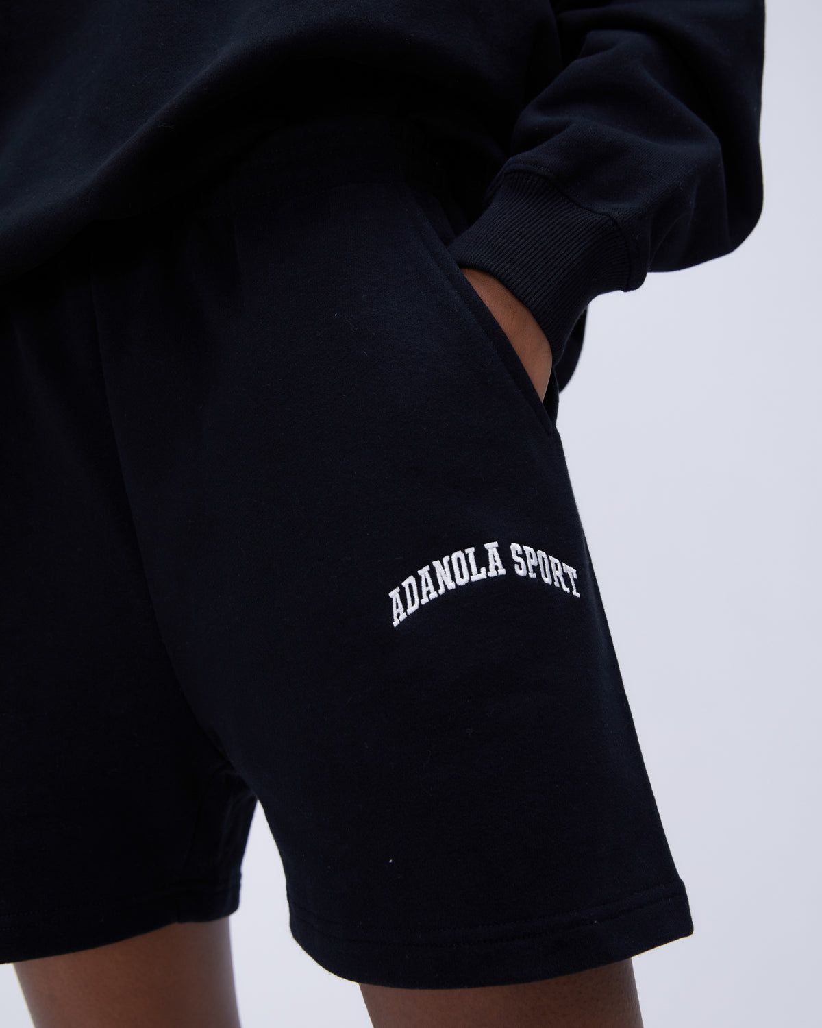 Black Adanola AS Sweat Shorts | MASFLW409