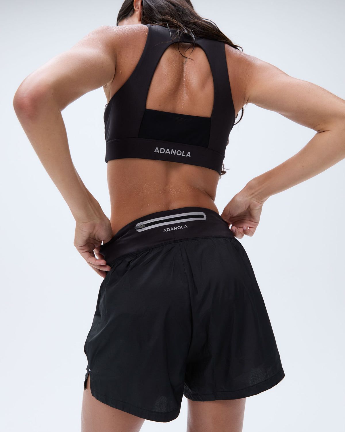 Black Adanola Lightweight Runner Short | GAULBQ624