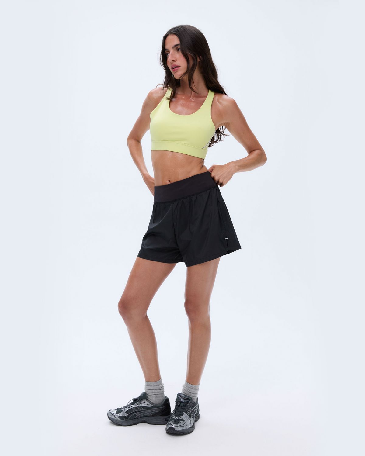 Black Adanola Lightweight Runner Short | GAULBQ624