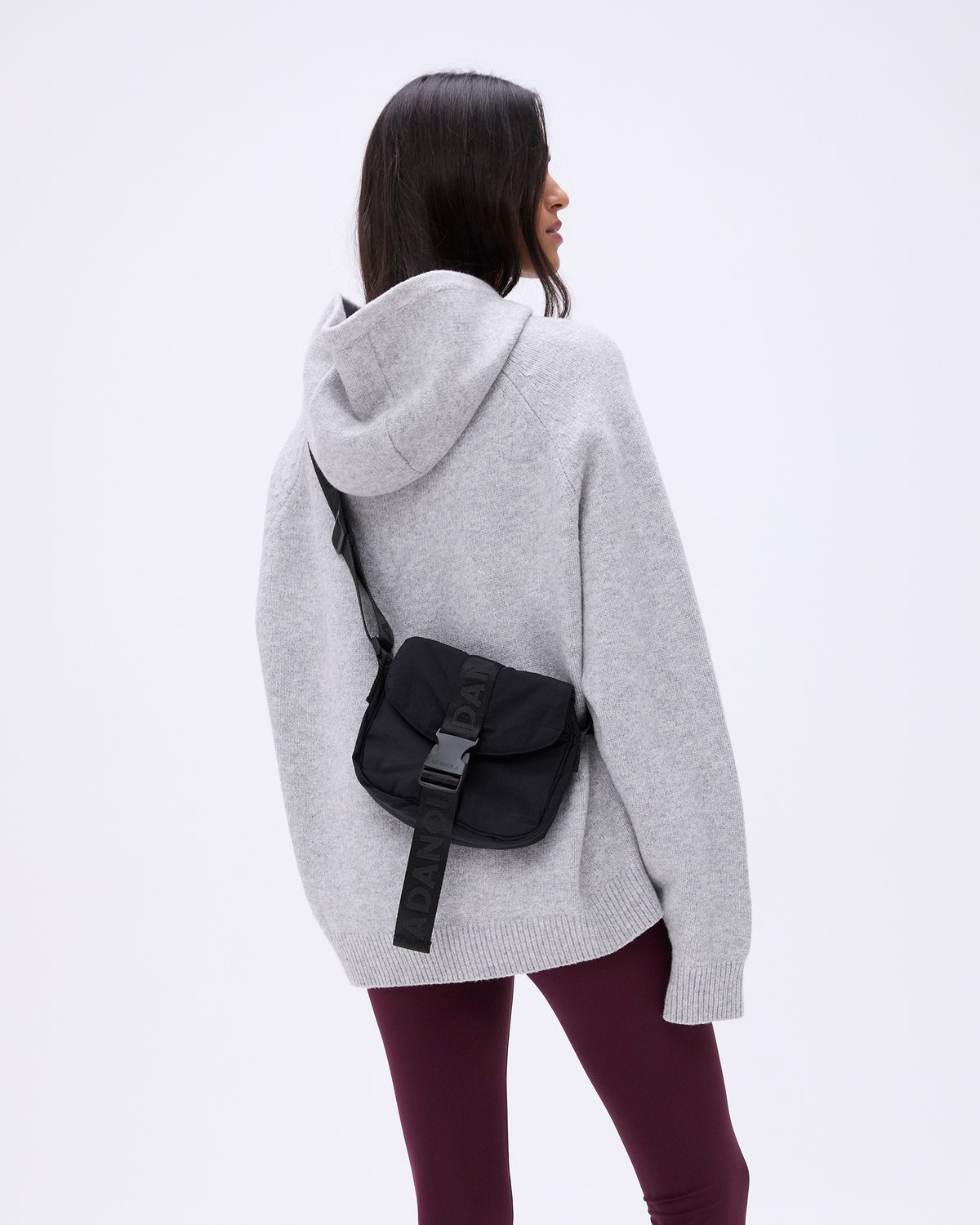 Black Adanola Nylon Buckle Bag | ISAMUD896