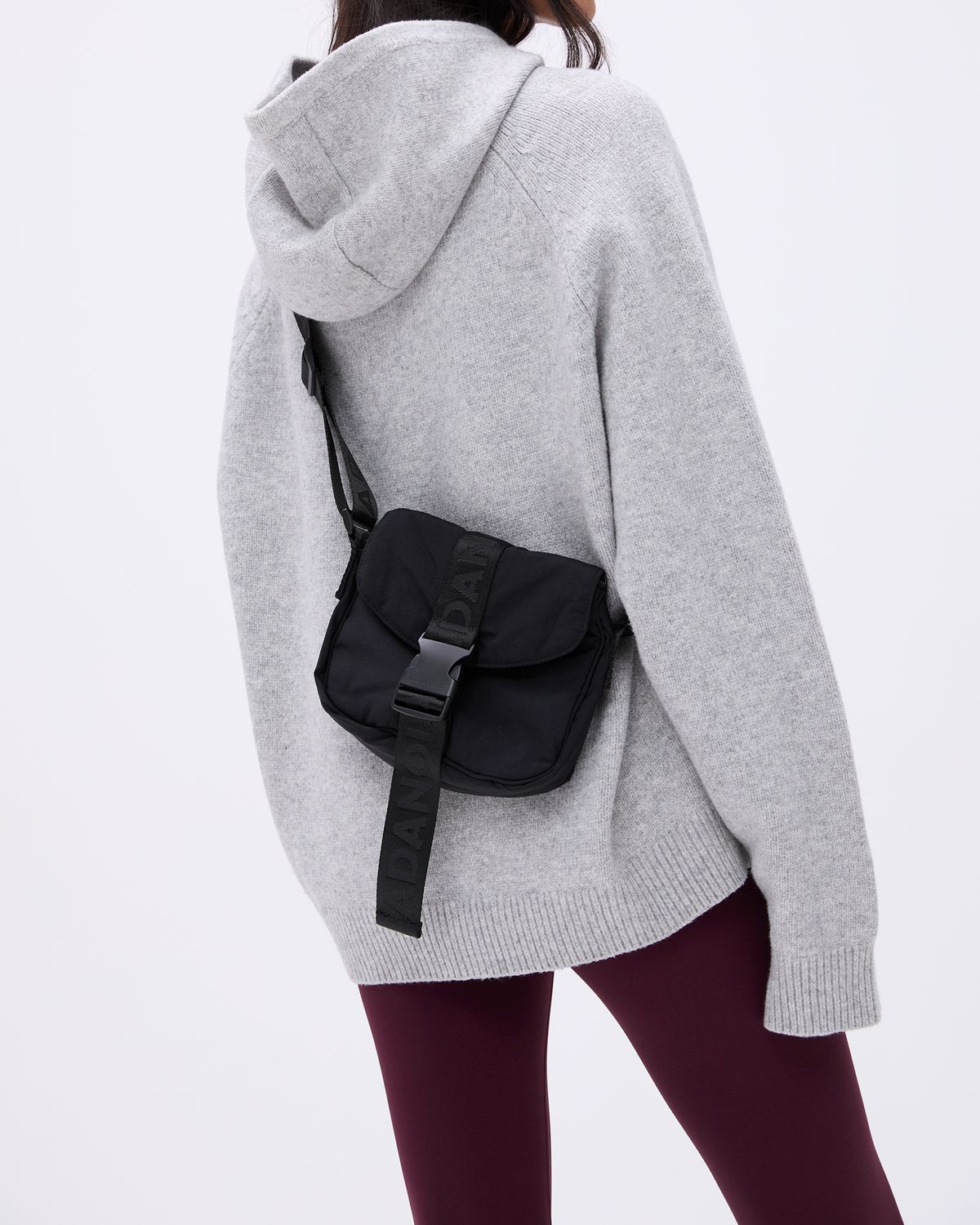 Black Adanola Nylon Buckle Bag | ISAMUD896