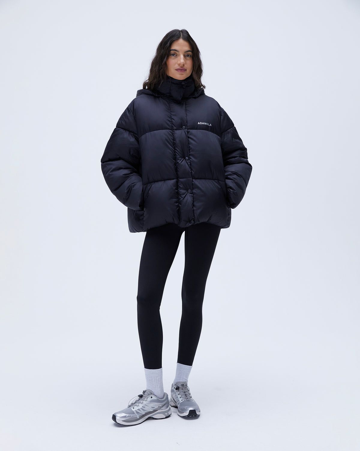 Black Adanola Oversized Puffer Jacket | BXIKNW725