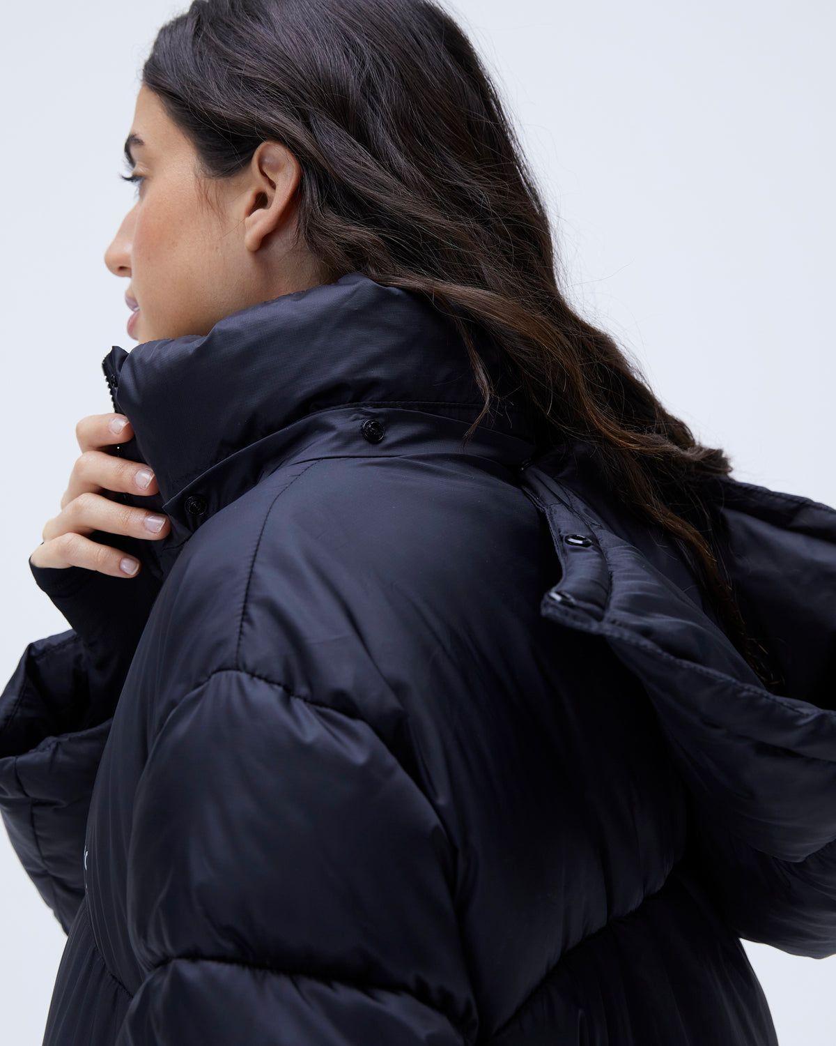 Black Adanola Oversized Puffer Jacket | BXIKNW725
