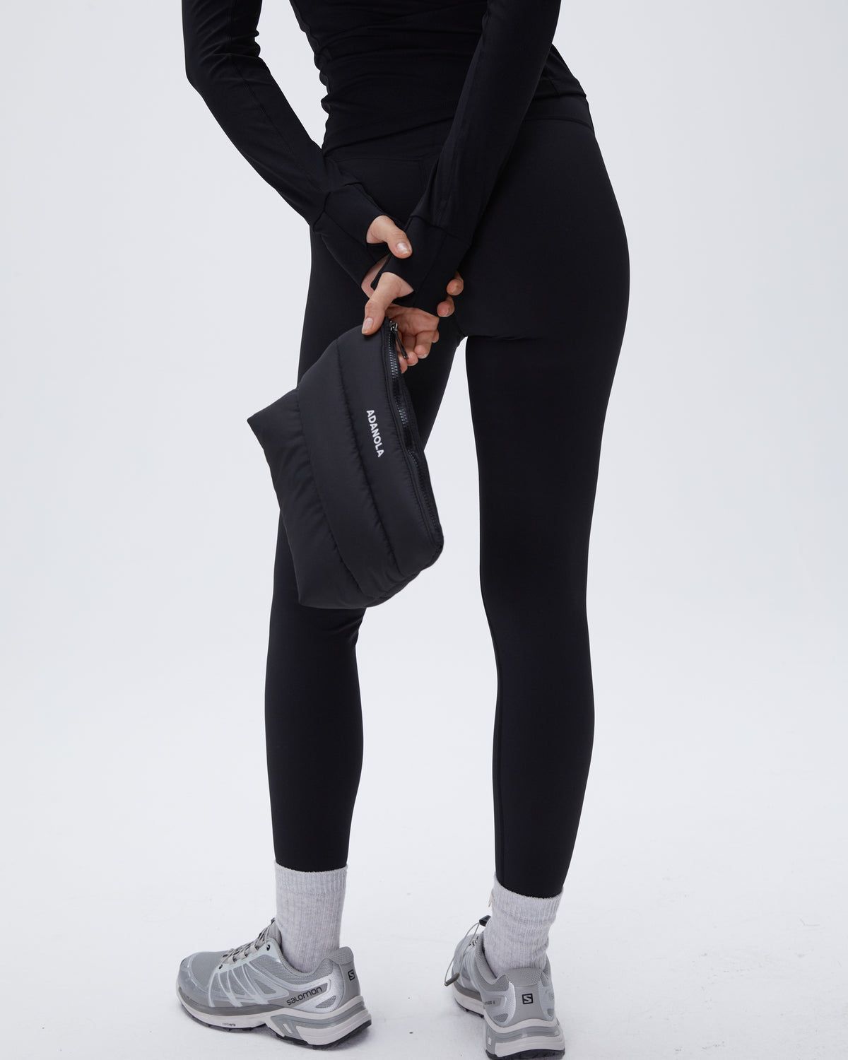 Black Adanola Puffer Pouch | BZUFHR746