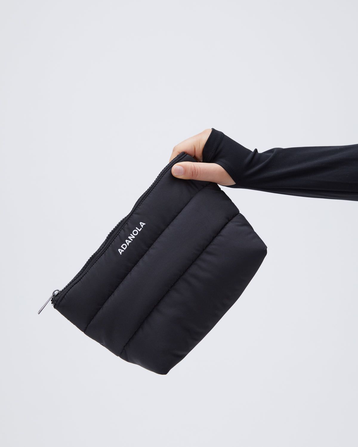 Black Adanola Puffer Pouch | BZUFHR746