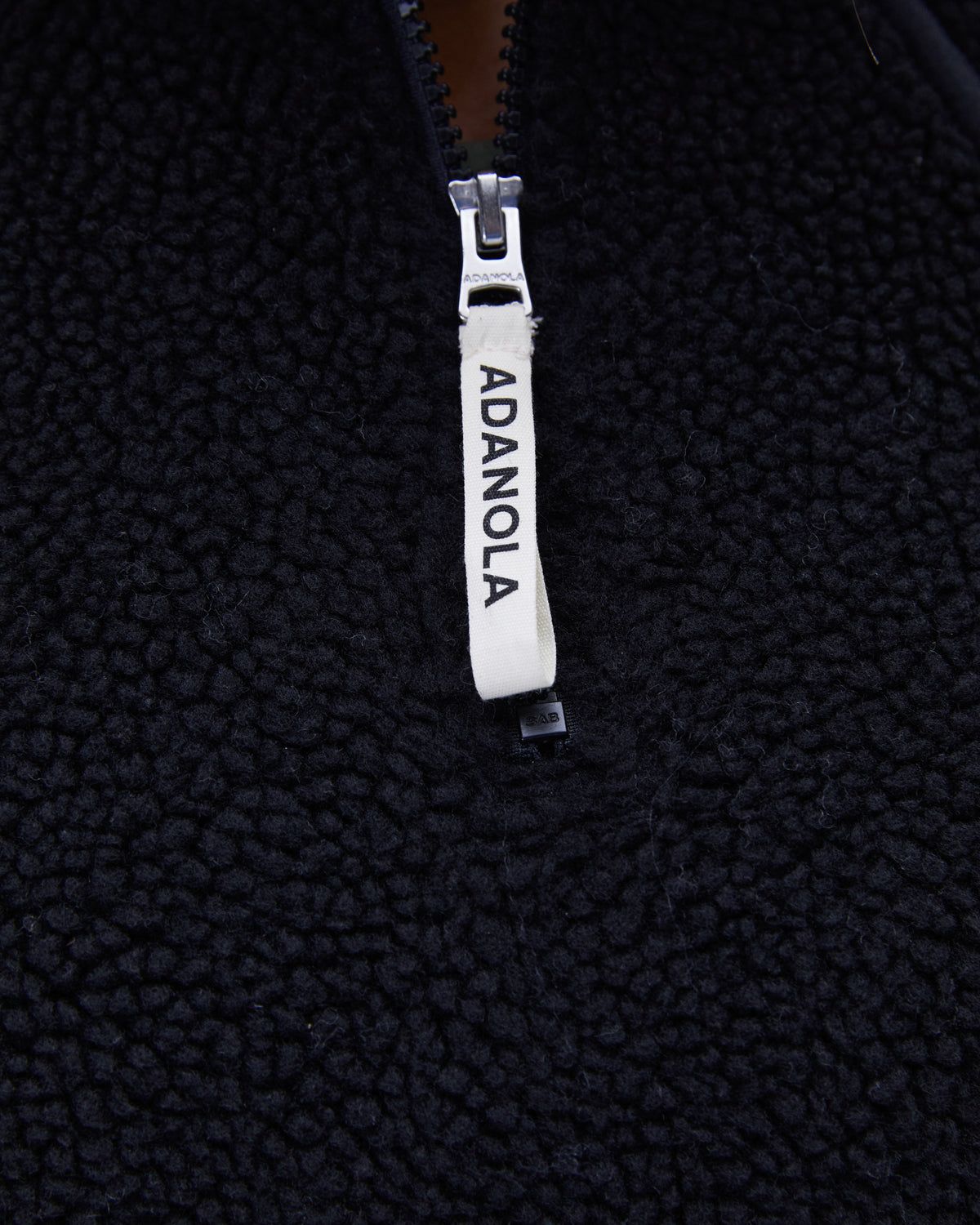 Black Adanola Quarter Zip Fleece | JMYQED830