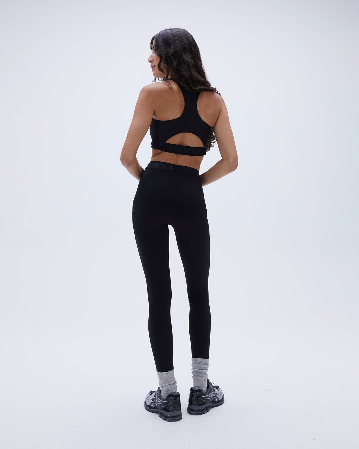 Black Adanola Ultimate Branded Pocket Leggings | UBOCXR903