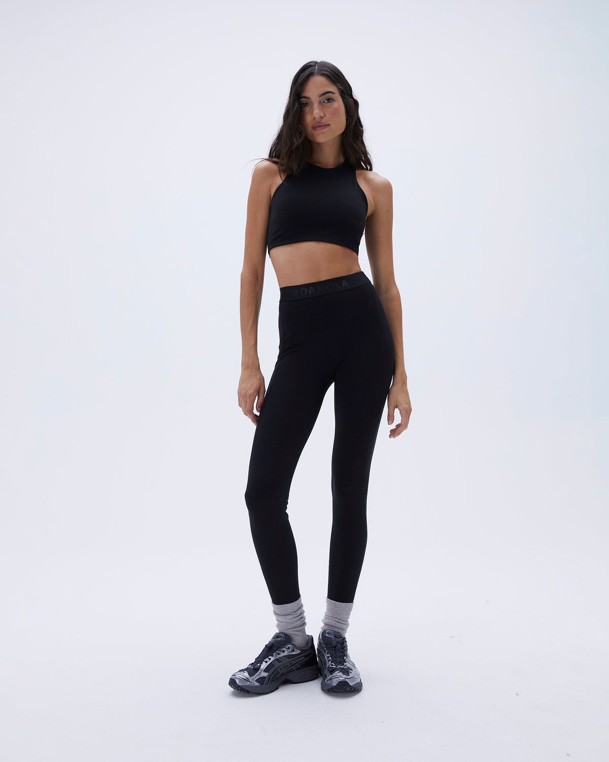 Black Adanola Ultimate Branded Pocket Leggings | UBOCXR903