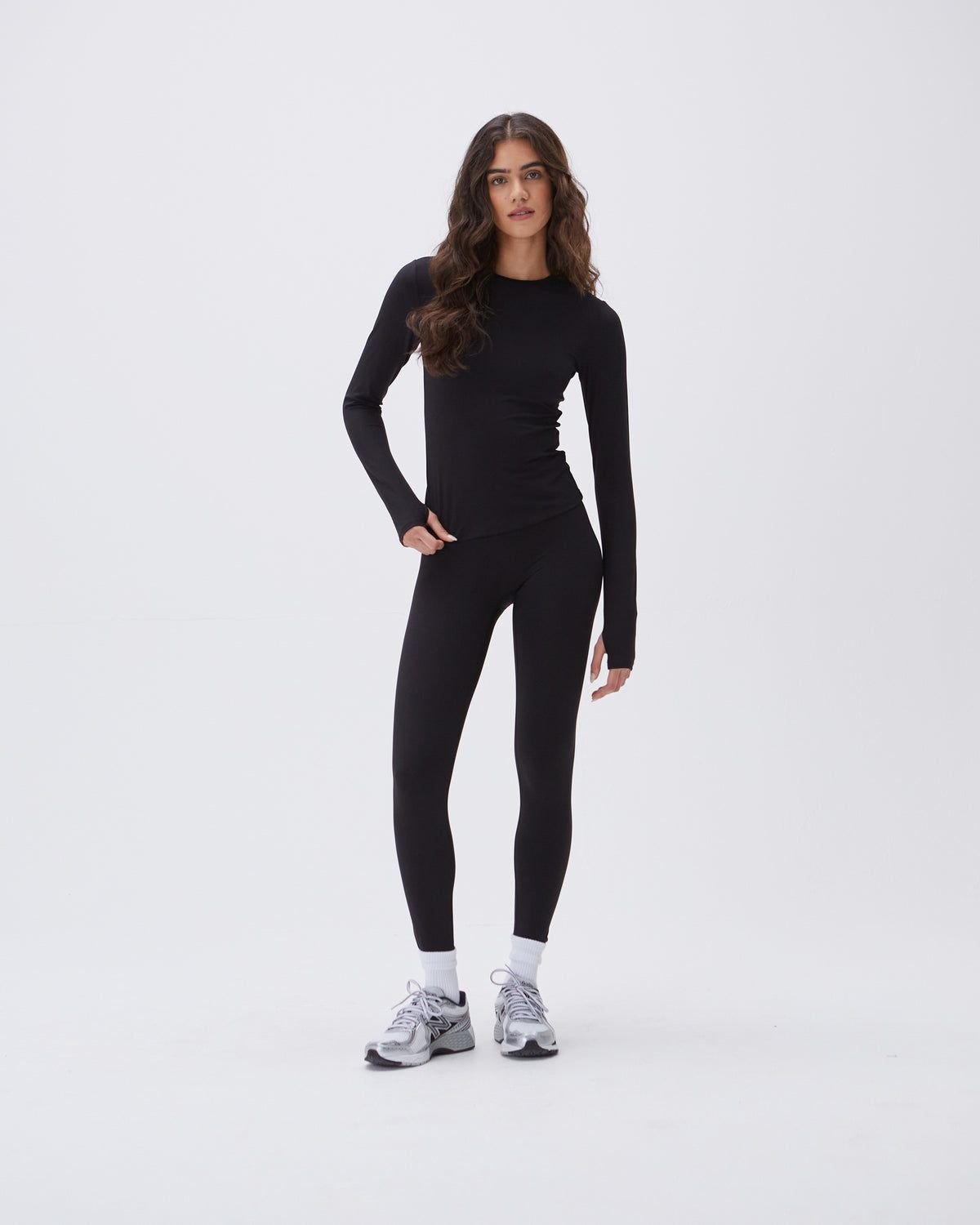 Black Adanola Ultimate Long Sleeve Top | ZQDCTW687