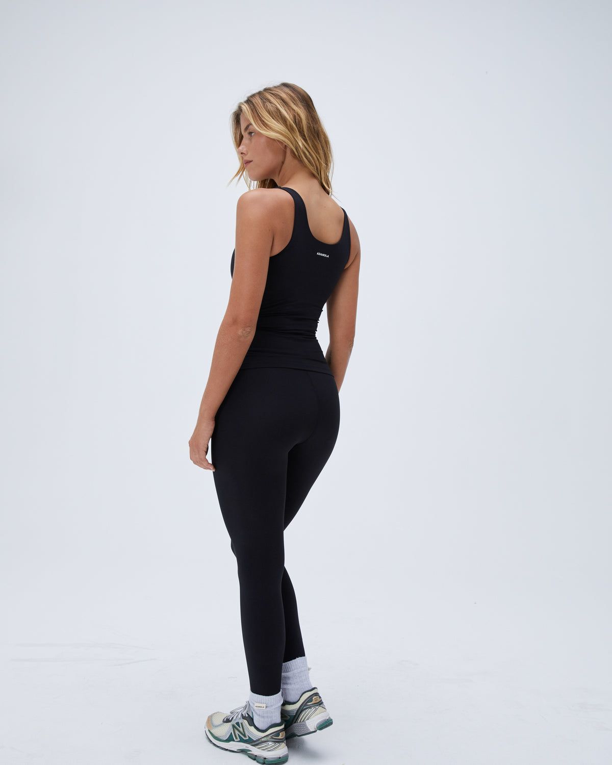 Black Adanola Ultimate Longline Tank Top | RJSNTG058
