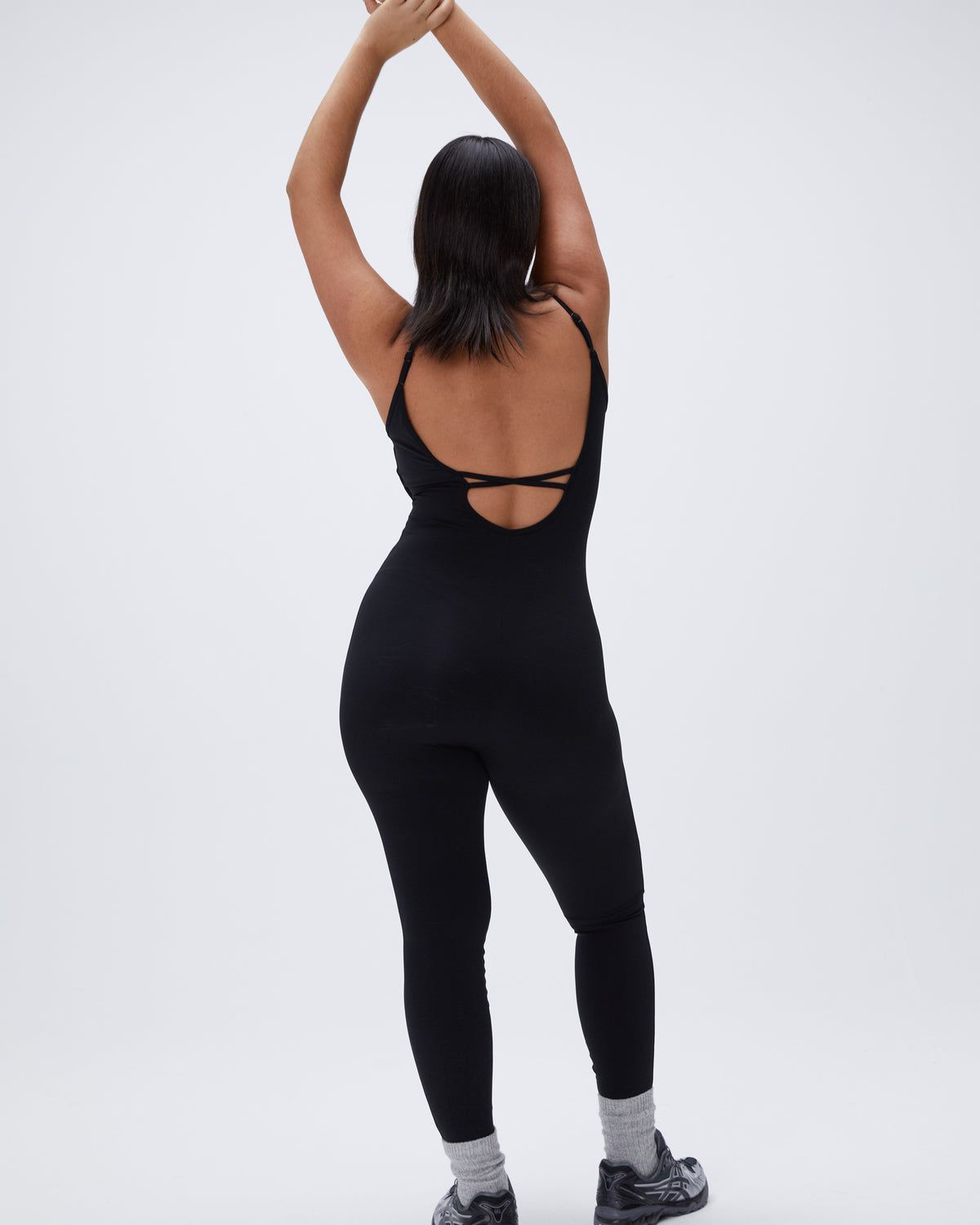 Black Adanola Ultimate Low Cross Back Unitard | UEAGDH321