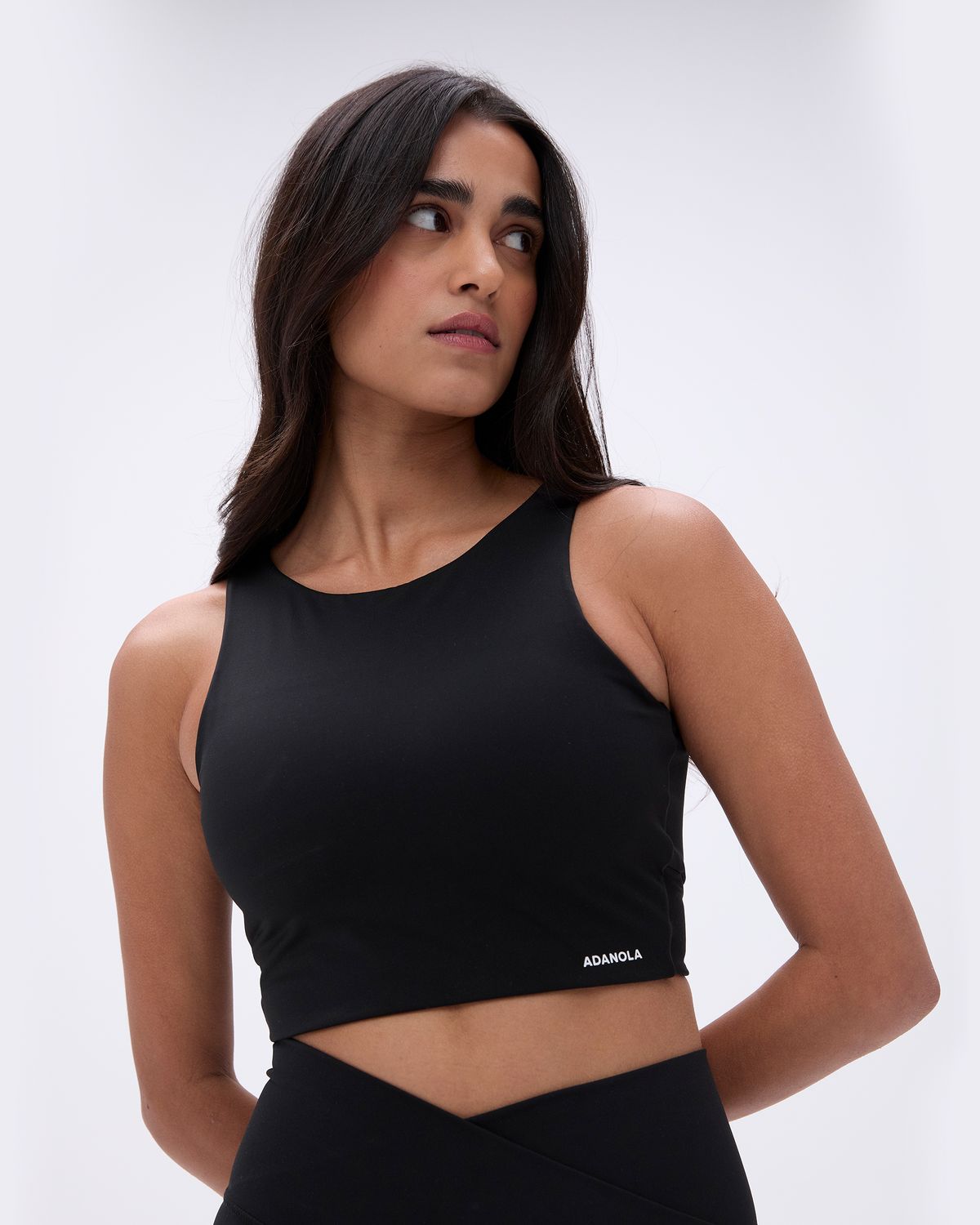 Black Adanola Ultimate Open Back Bra | QPZFIE972