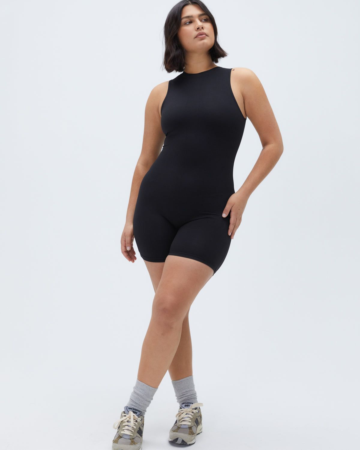 Black Adanola Ultimate Sleeveless Romper | YPEQWC147