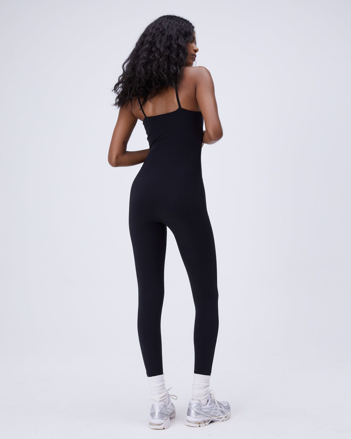 Black Adanola Ultimate Sportsclub Strappy Full Length Unitard | UHDYIE914