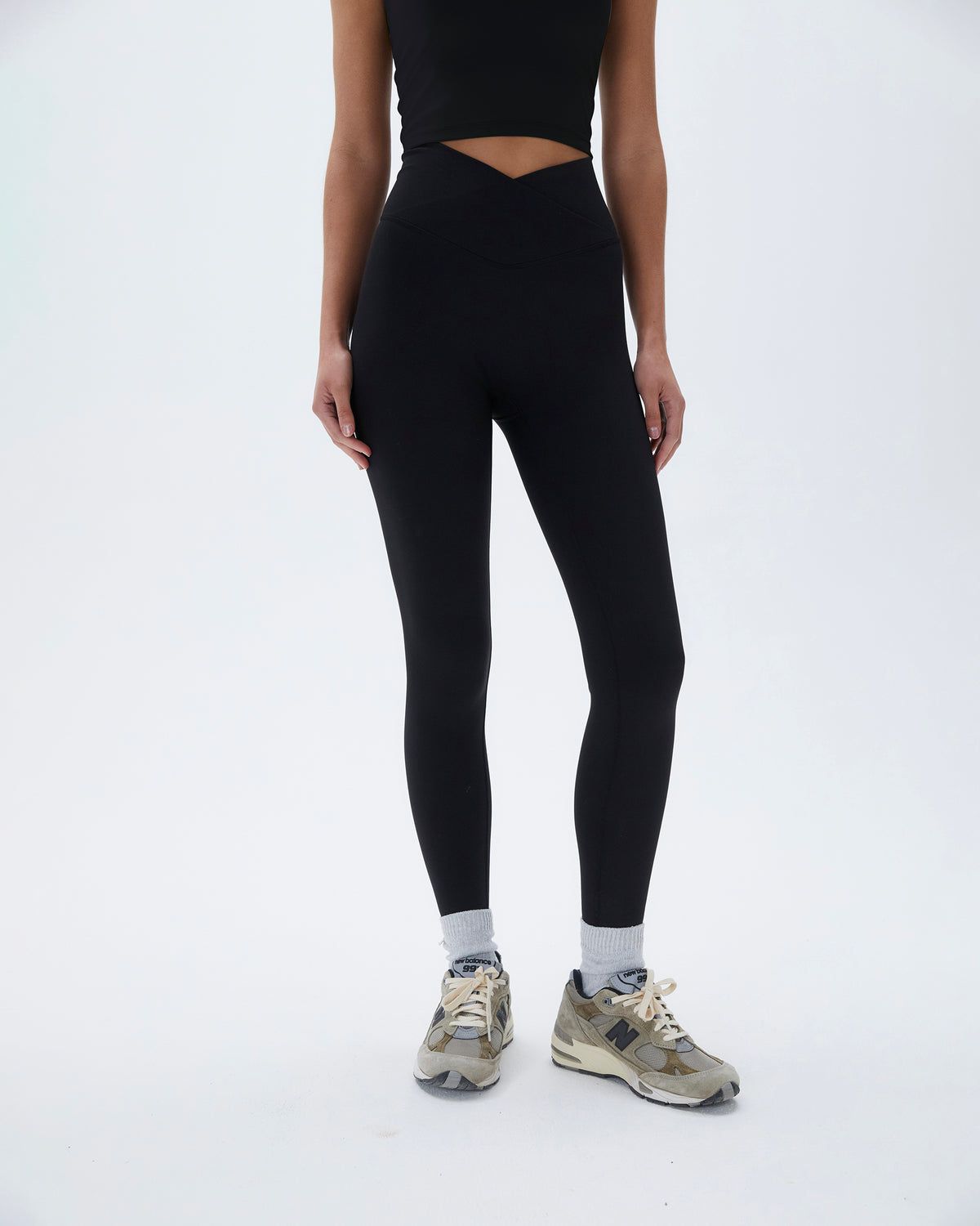 Black Adanola Ultimate Wrap Over Leggings | DFTVWQ724