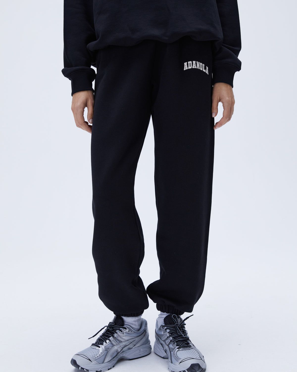 Black Adanola Varsity Sweatpants | OUKPTR061