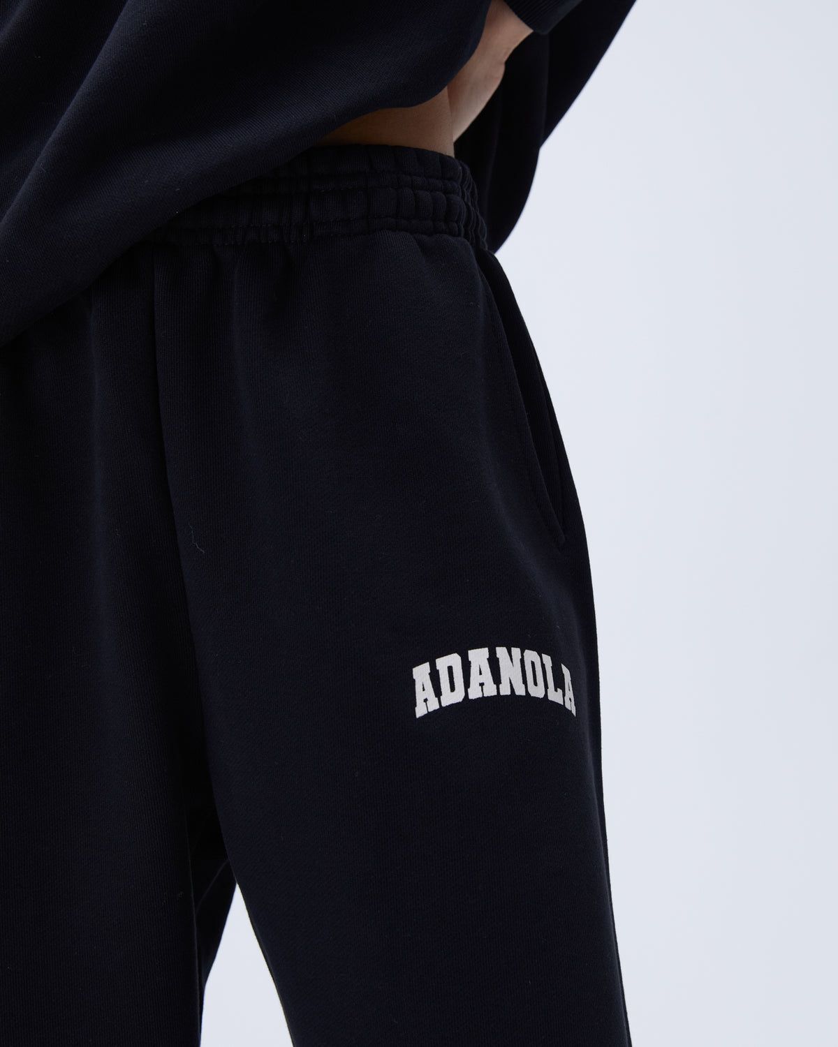 Black Adanola Varsity Sweatpants | OUKPTR061