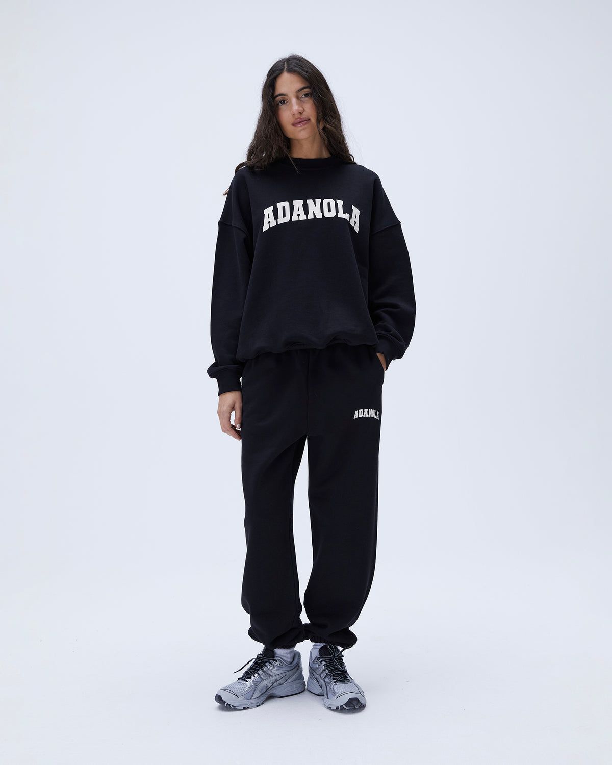 Black Adanola Varsity Sweatpants | OUKPTR061