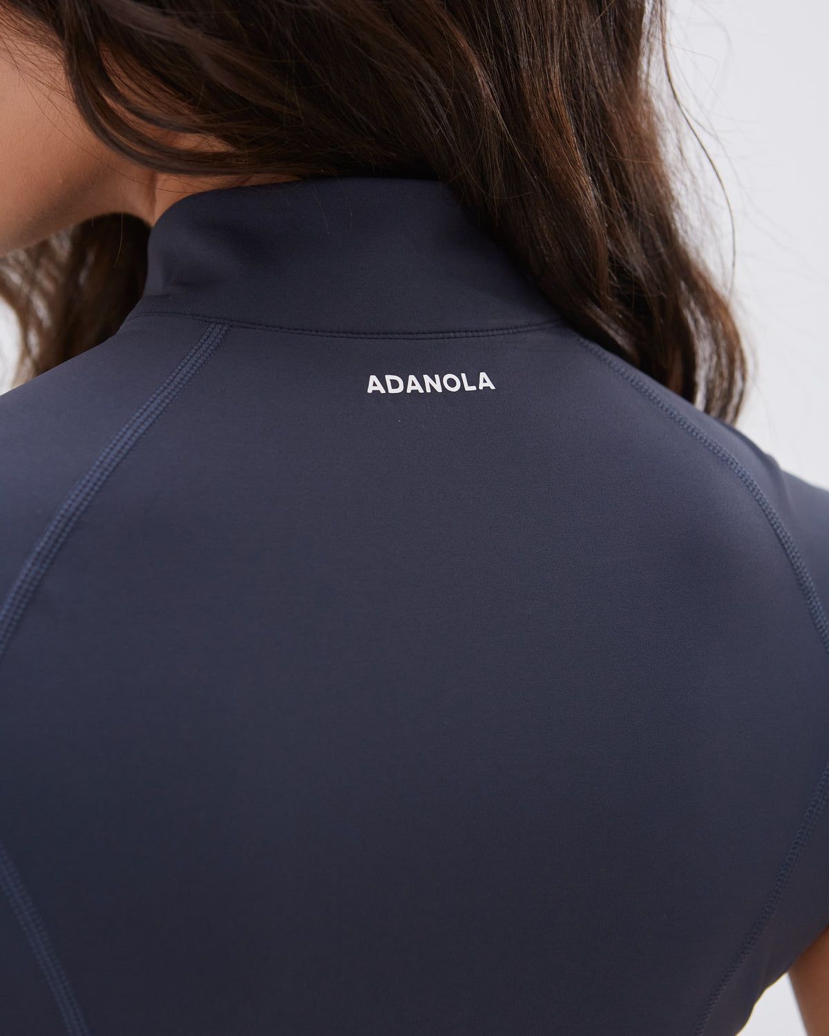 Blue Adanola Ultimate Short Sleeve Zip Up Top | TABOPU670