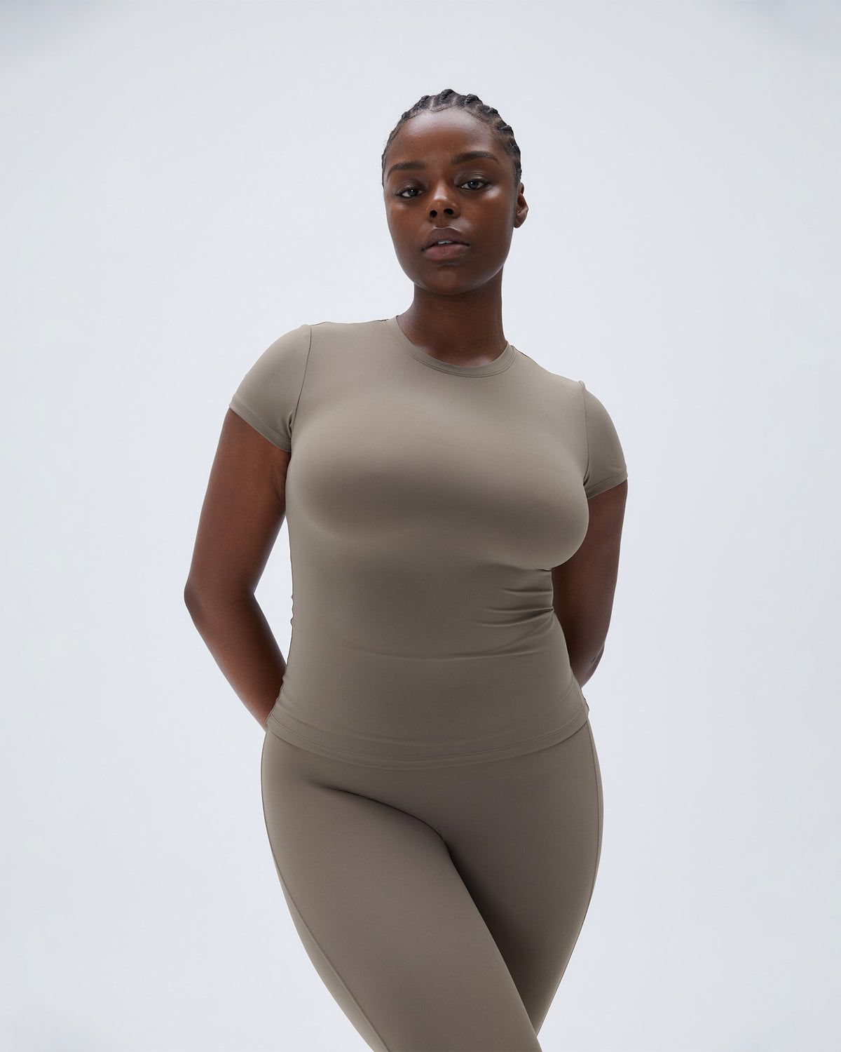 Brown Adanola Ultimate Short Sleeve Top | WTPVBL368