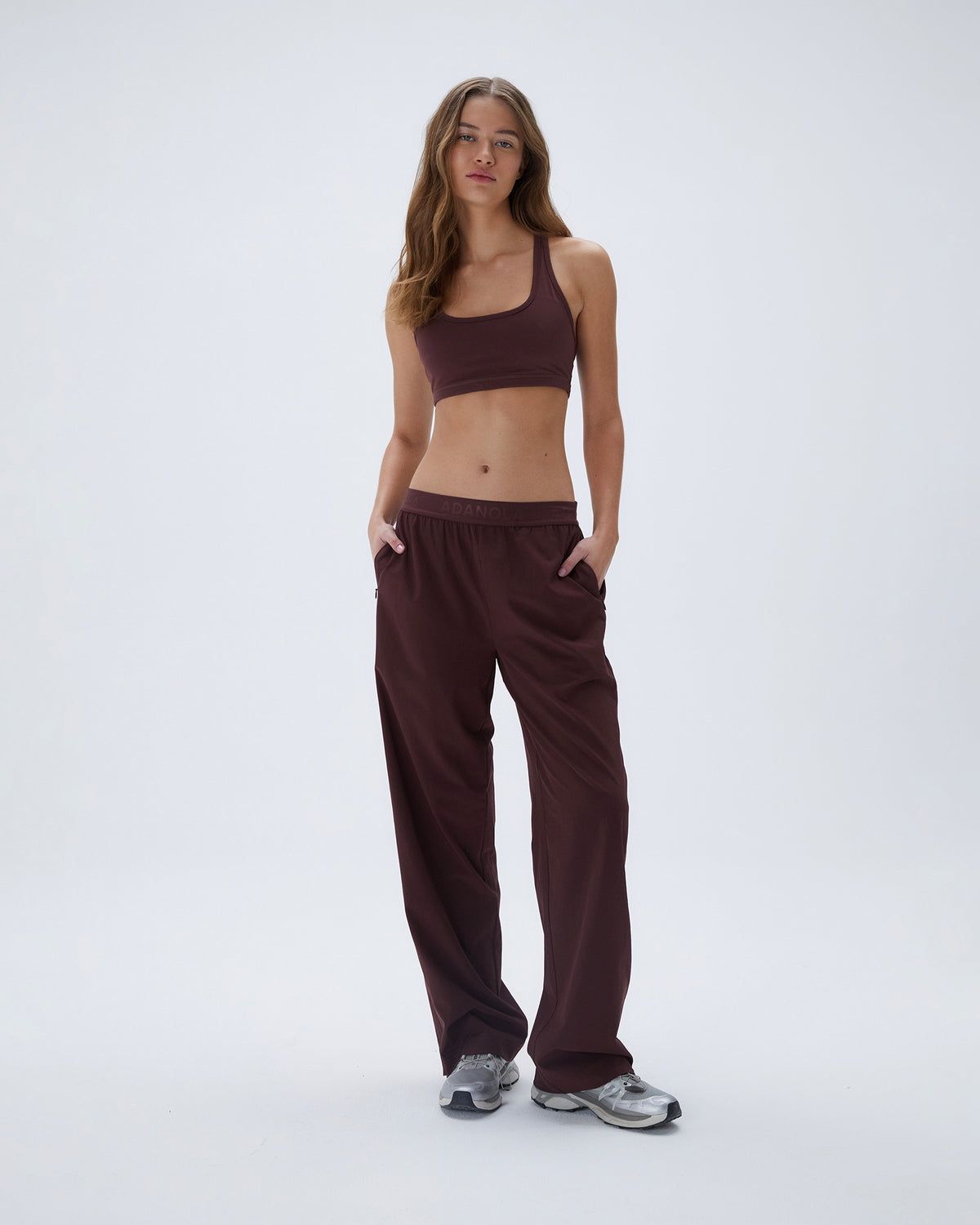 Burgundy Adanola Branded Waistband Pant | ZMSAYP038