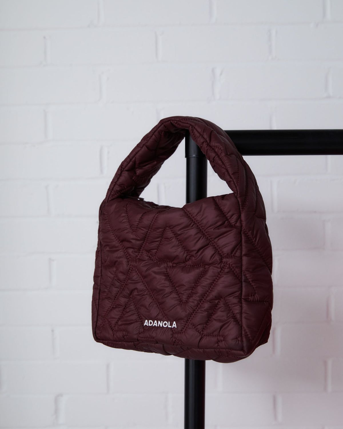 Burgundy Adanola Quilted Mini Bag | JSCDTH427