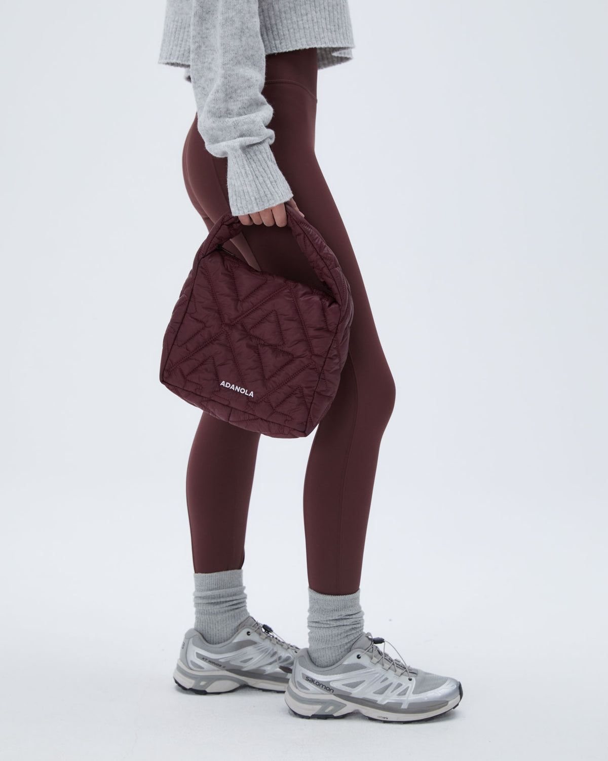 Burgundy Adanola Quilted Mini Bag | JSCDTH427
